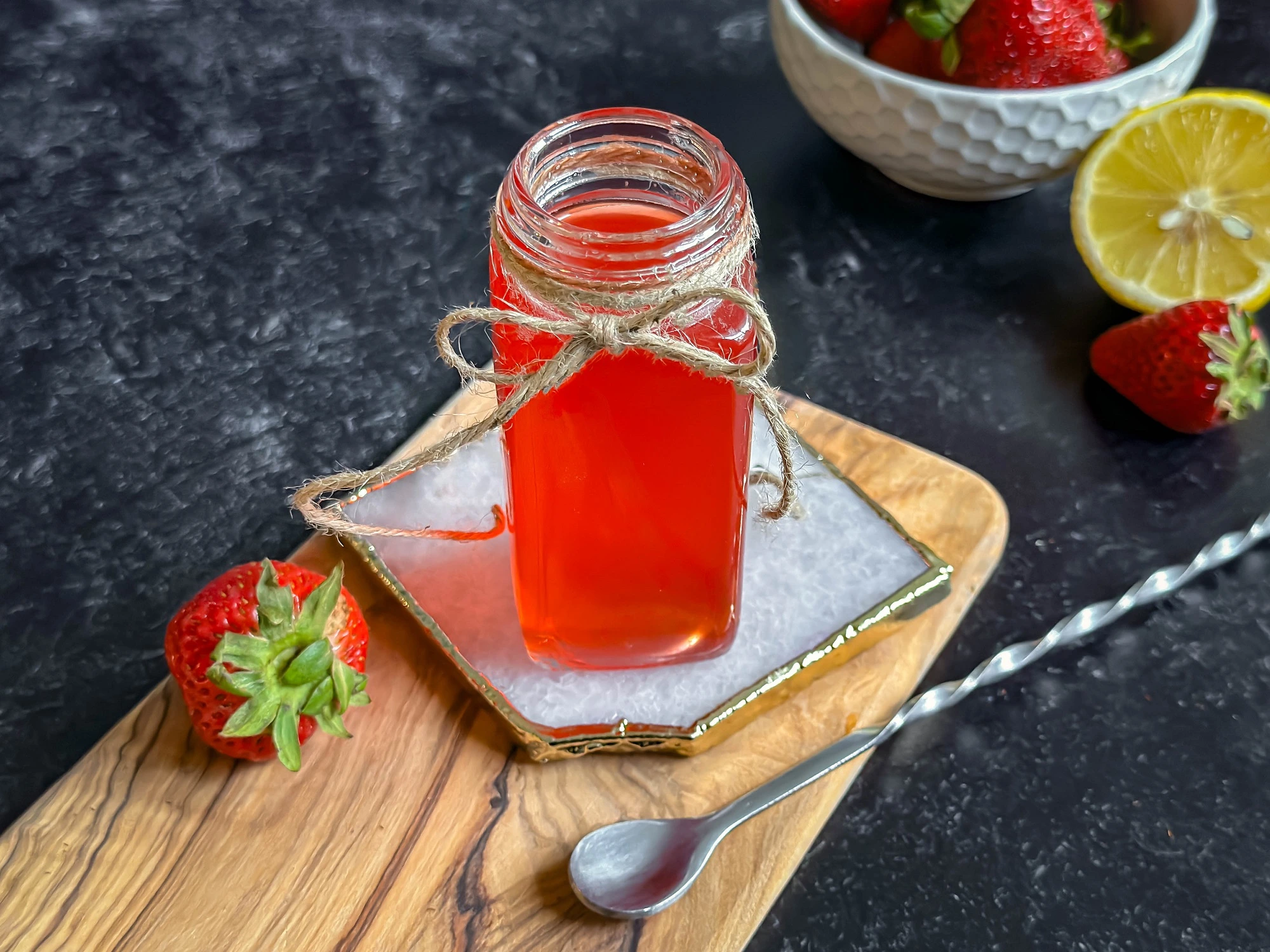 Quick & Easy Homemade Strawberry Simple Syrup Recipe